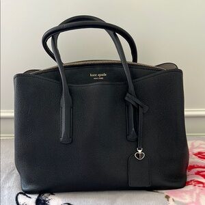 Kate Spade Black Satchel with Structured Design